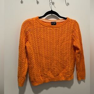 Orange Knit Sweater